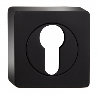 Накладка квадратная на цилиндр B2B ET AL 02 Black, черный