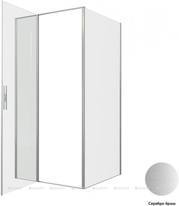 Душевой уголок Allen Brau Priority 100x100 3.31029.BA + 3.31047.BA серебро браш