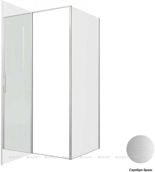 Душевой уголок Allen Brau Priority 120x90 3.31032.BA + 3.31044.BA серебро браш