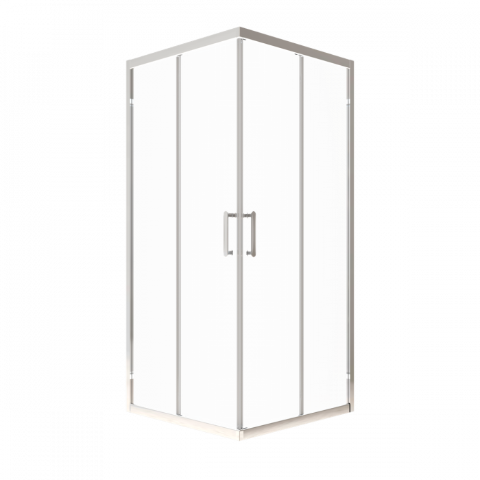 Душевой уголок Triton pro Фикс-Хром 100×100 см (передние стёкла)