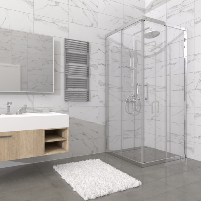 Душевой уголок Triton pro Фикс-Хром 100×100 см (передние стёкла)