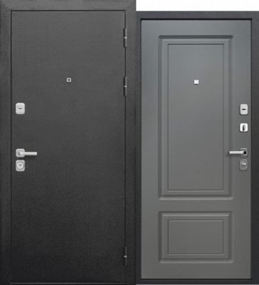 Дверь входная 960х2050 ТОЛСТЯК БУКЛЕ ясень эмаль графит
