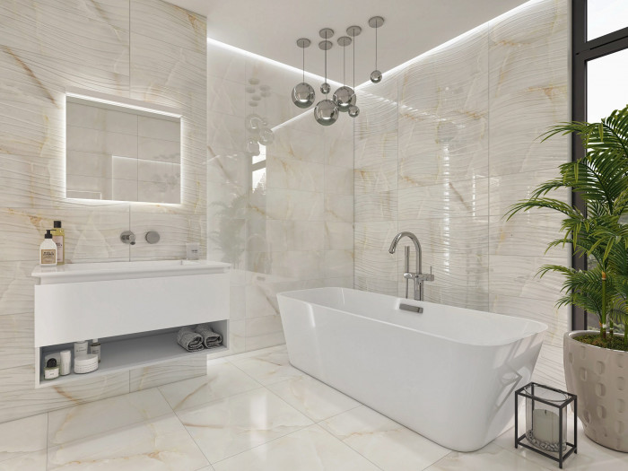 Dogma Elegante Onyx Silver Levigato Rettificato 600x600