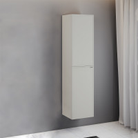 Шкаф-колонна Comforty Мадрид-40Н серый шёлк для комплектации с ножками
