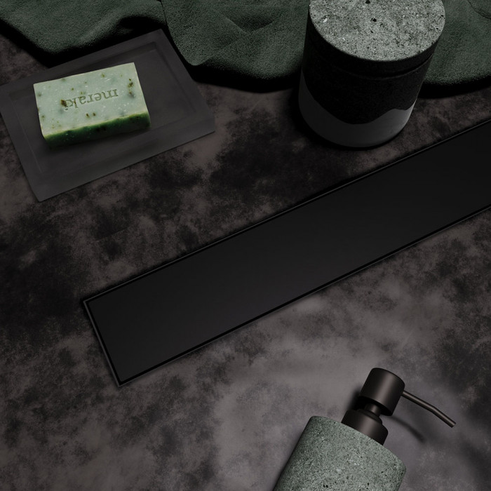 Душевой лоток Veconi Stesso Black 500