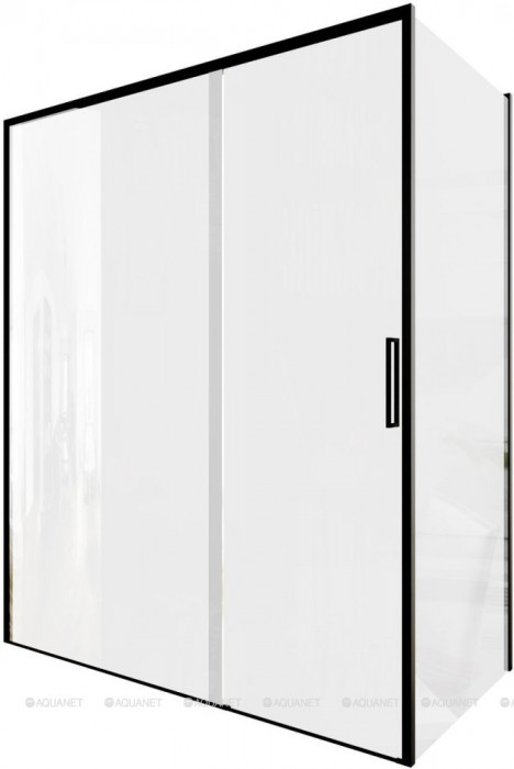 Душевой уголок Aquanet Pleasure Evo 160x80 AE65-160x80-BT профиль черный, прозрачное стекло