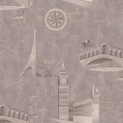 Обои PL72406-45 (6) винил.горячего тиснения на флиз. основе 1,06*10,05 Travel Wall Палитра