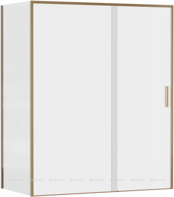Душевой уголок Aquanet Pleasure Evo 160x80 AE65-160x80-GBT профиль золото-никель браш, прозрачное стекло