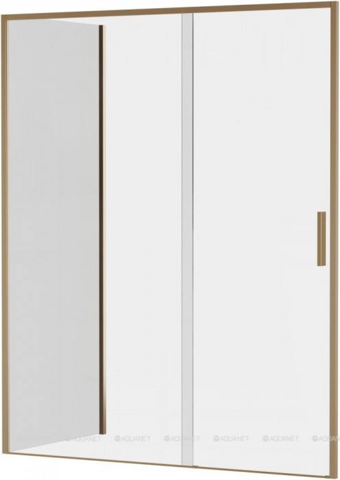 Душевой уголок Aquanet Pleasure Evo 160x80 AE65-160x80-GBT профиль золото-никель браш, прозрачное стекло