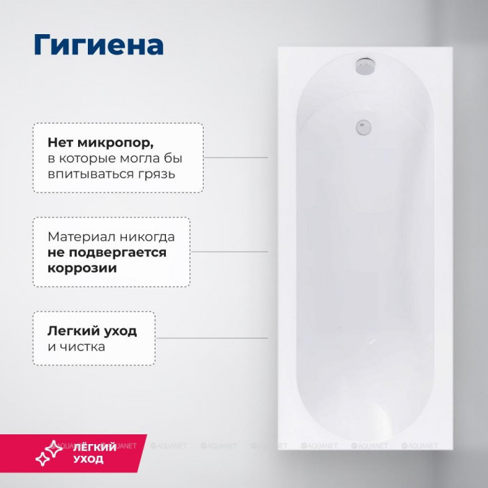 Акриловая ванна Aquanet Lotos 165x70 (с каркасом)