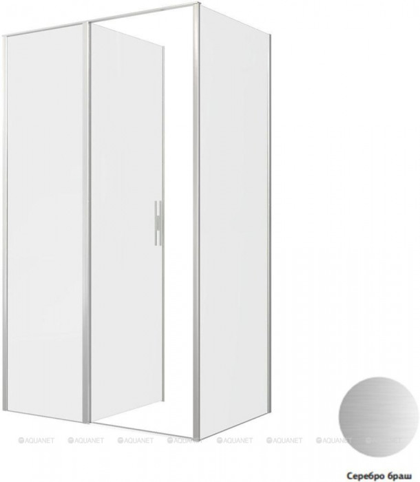 Душевой уголок Allen Brau Priority 120x80 3.31008.BA + 3.31014.BA серебро браш