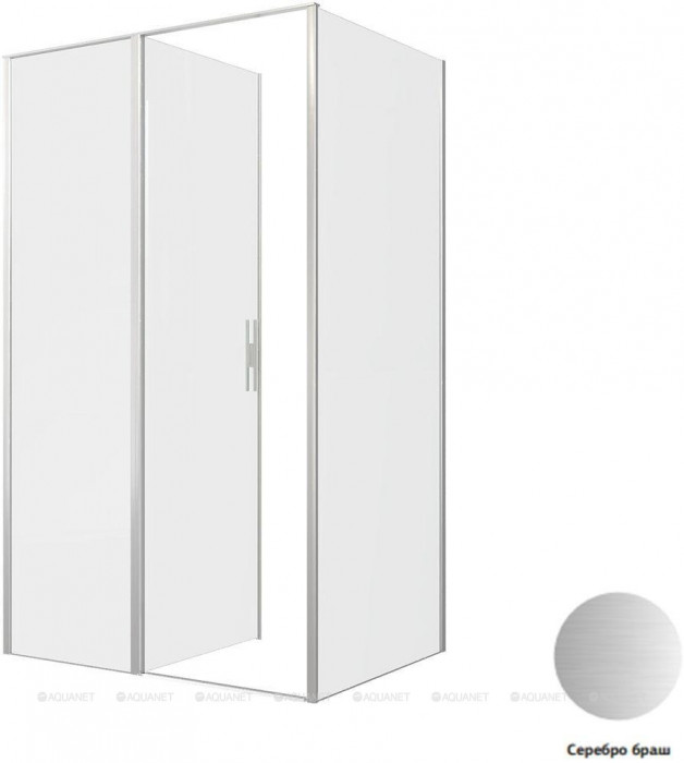 Душевой уголок Allen Brau Priority 120x90 3.31008.BA + 3.31017.BA серебро браш