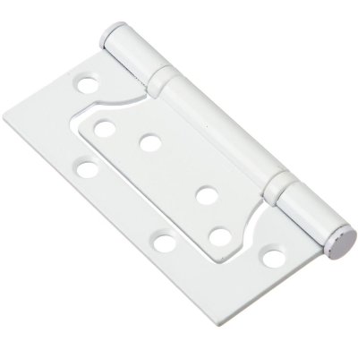 Петля дверная накладная блистер 100*70*2,5 2ВВ WHITE, белая PALIDORE (1шт)