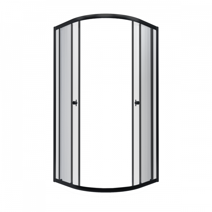 Душевой уголок Triton Альфа-Блэк 80×80 см (передние стёкла)