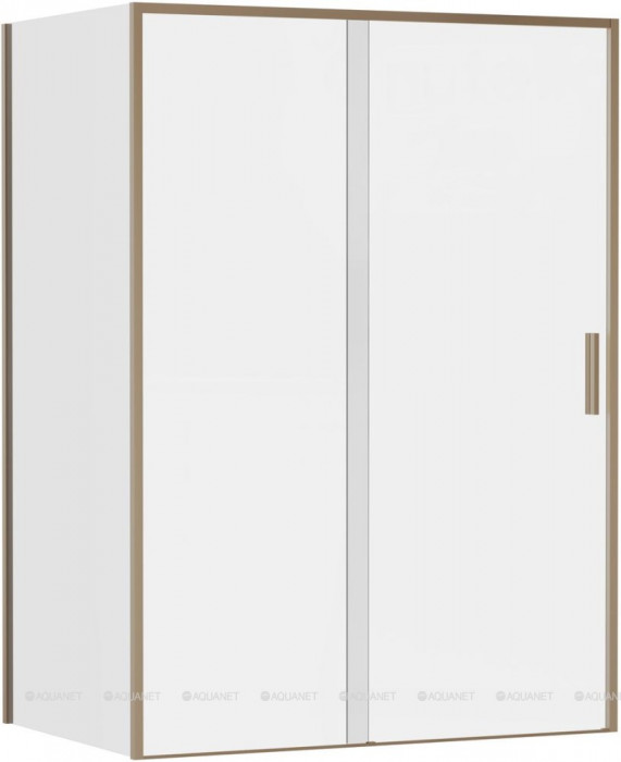 Душевой уголок Aquanet Pleasure Evo 140x90 AE65-140x90-GBT профиль золото-никель браш, прозрачное стекло_